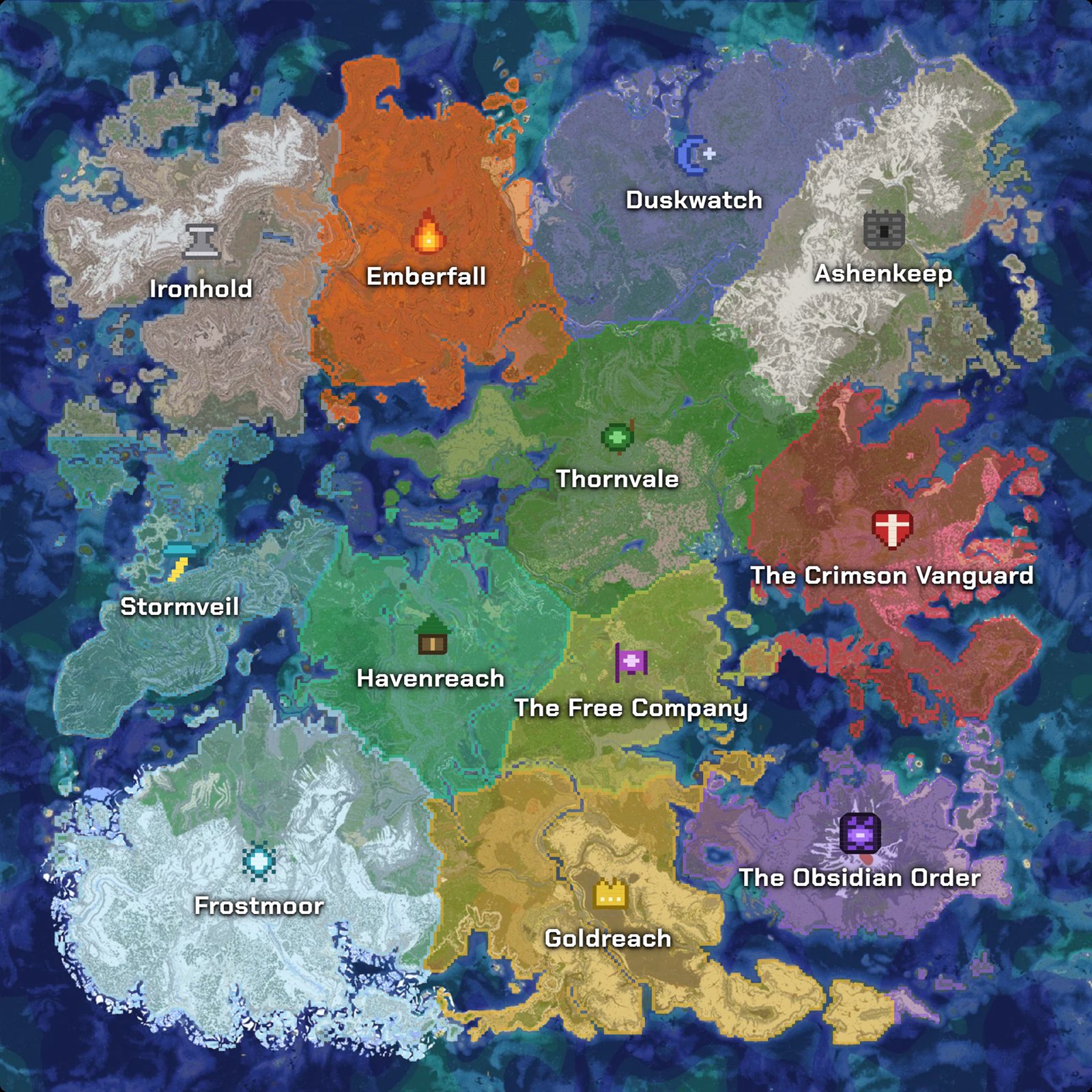 Factiekaart van BestPixel SMP